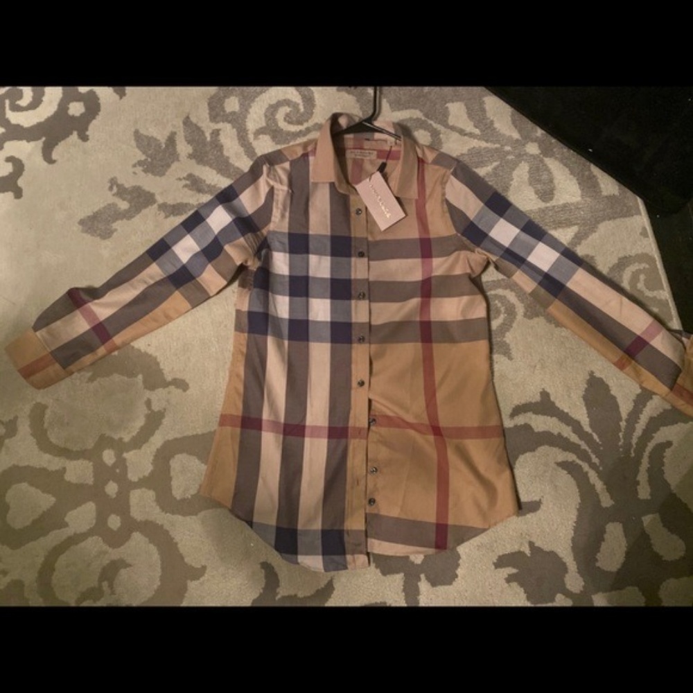 Burberry Nova Check Button Down